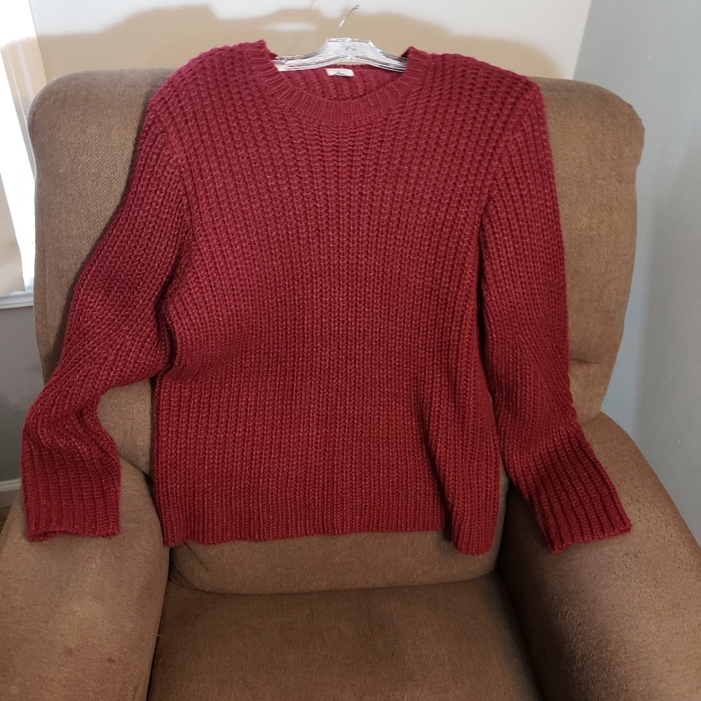 wool blend sweater Women's size XXL "a new day"  Cranberry color